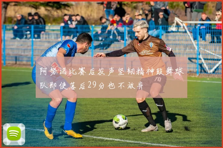 阿努诺比赛后发声坚韧精神鼓舞球队即使落后29分也不放弃